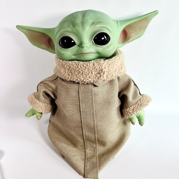 Baby Yoda #1 Grogu The Child Star Wars Mandalorian Doll Beanbag Bottom 11" Plush - Picture 1 of 16